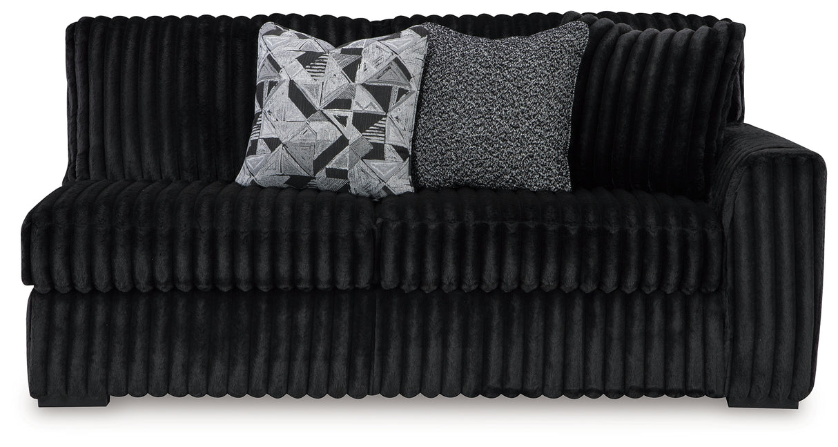 Midnight-Madness Onyx Right-Arm Facing Sofa from Ashley - Luna Furniture