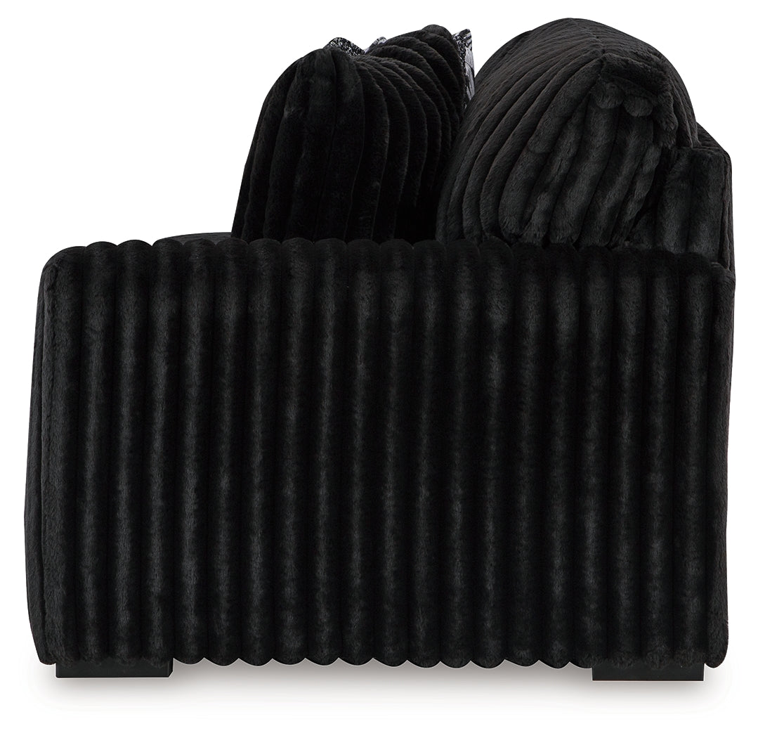 Midnight-Madness Onyx Right-Arm Facing Sofa from Ashley - Luna Furniture