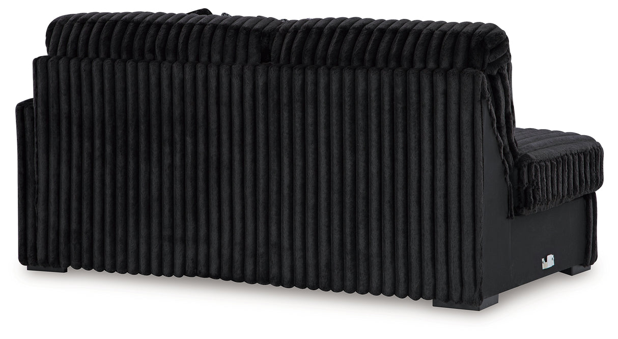 Midnight-Madness Onyx Right-Arm Facing Sofa from Ashley - Luna Furniture