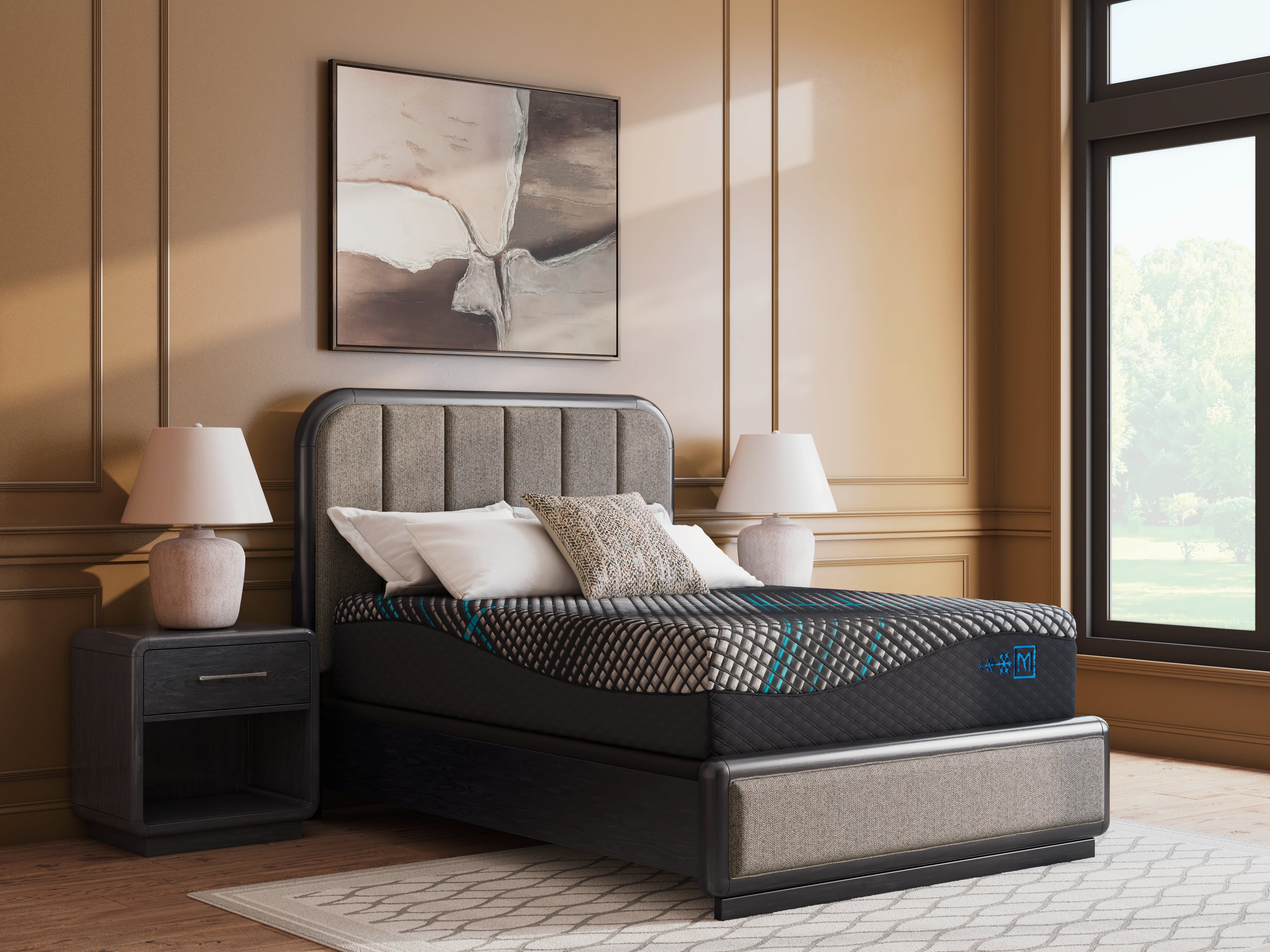 Ashley Millennium 2.0 Hybrid 14 Inch Black Queen Mattress – Luna