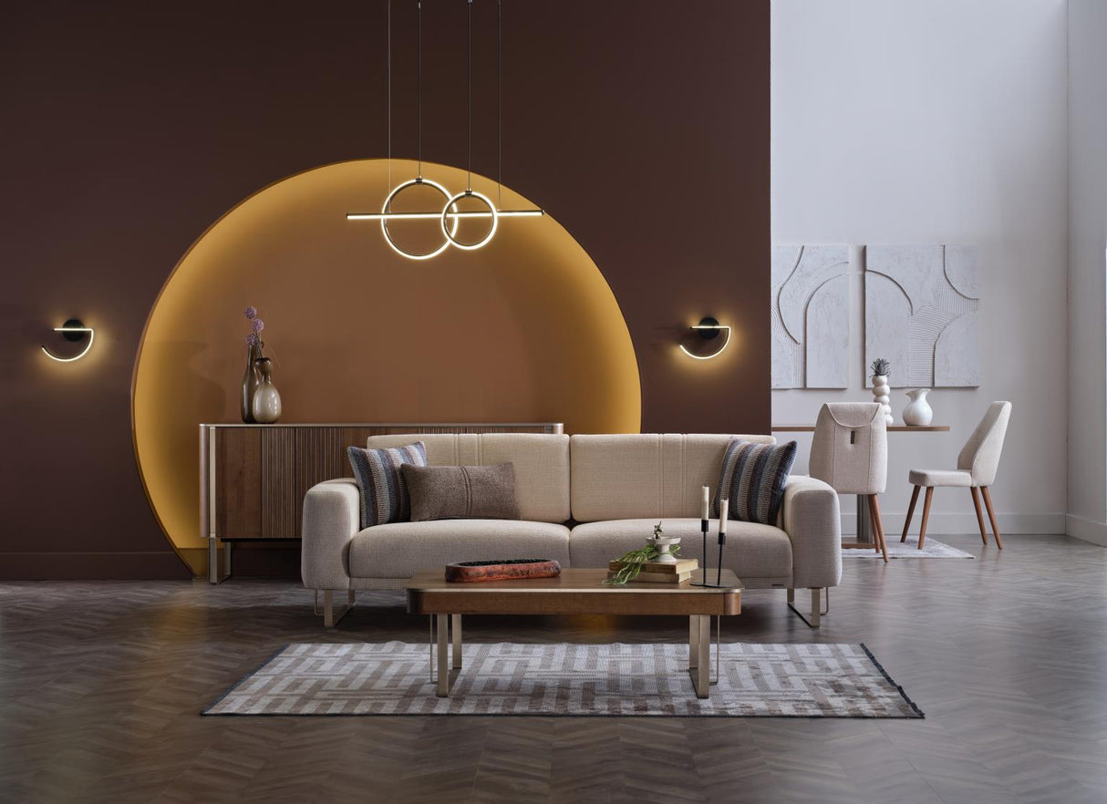 Mirante Beatto Cream Living Room Set from Bellona - Luna Furniture