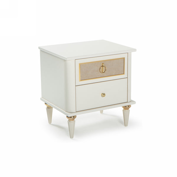 Mistral Opak White Nightstand