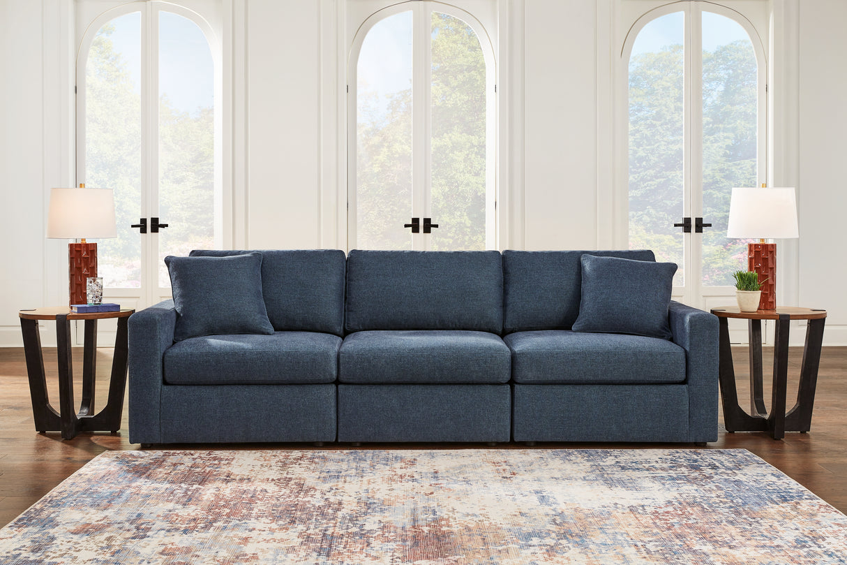 Modmax 3-Piece Sectional with Ottoman in Ink from Ashley - Luna Furniture