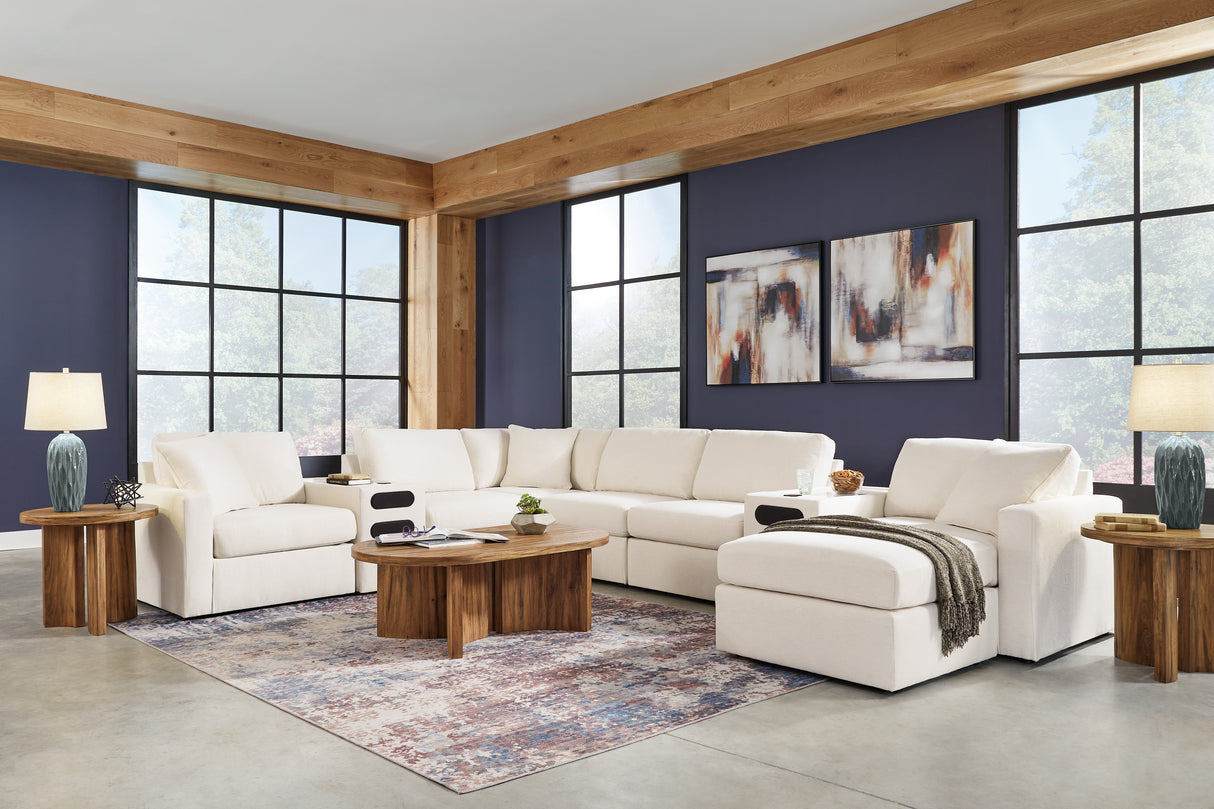 Modmax 4-Piece Sectional with Ottoman in Oyster from Ashley - Luna Furniture