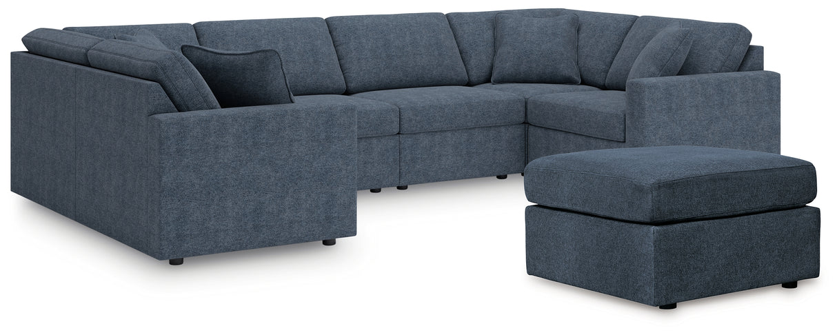 Modmax 6-Piece Sectional with Ottoman in Ink from Ashley - Luna Furniture