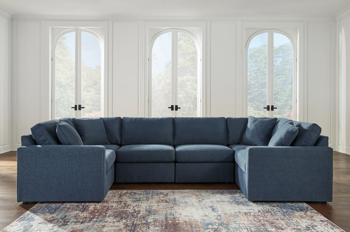 Modmax 6-Piece Sectional with Ottoman in Ink from Ashley - Luna Furniture