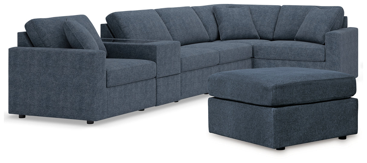 Modmax 6-Piece Sectional with Ottoman in Ink from Ashley - Luna Furniture