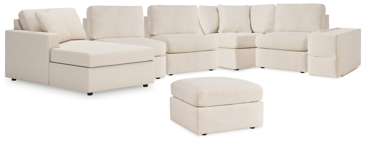 Modmax 6-Piece Sectional with Ottoman in Oyster from Ashley - Luna Furniture