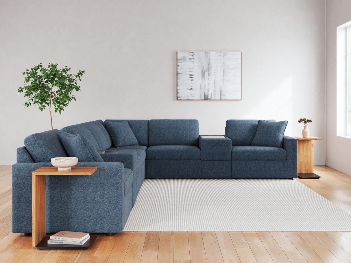 Modmax 8-Piece Sectional with Ottoman in Ink from Ashley - Luna Furniture