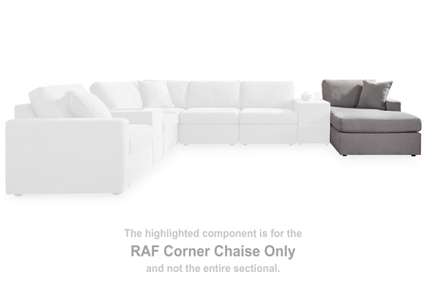 Modmax Granite Right-Arm Facing Corner Chaise