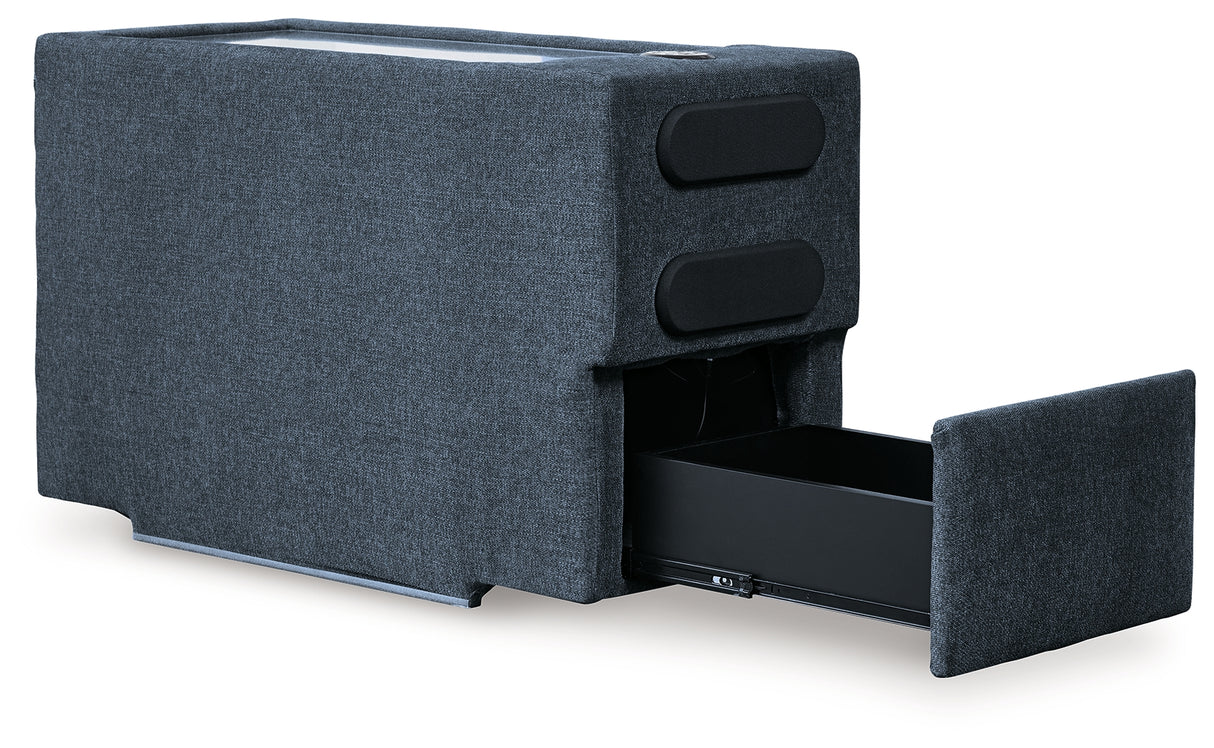 Modmax Ink 7-Piece Sectional with Audio Console from Ashley - Luna Furniture