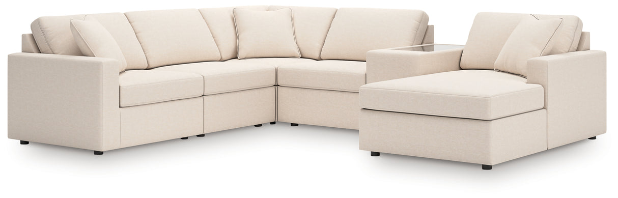 Modmax Oyster 6-Piece Sectional with Chaise from Ashley Furniture - Luna Furniture