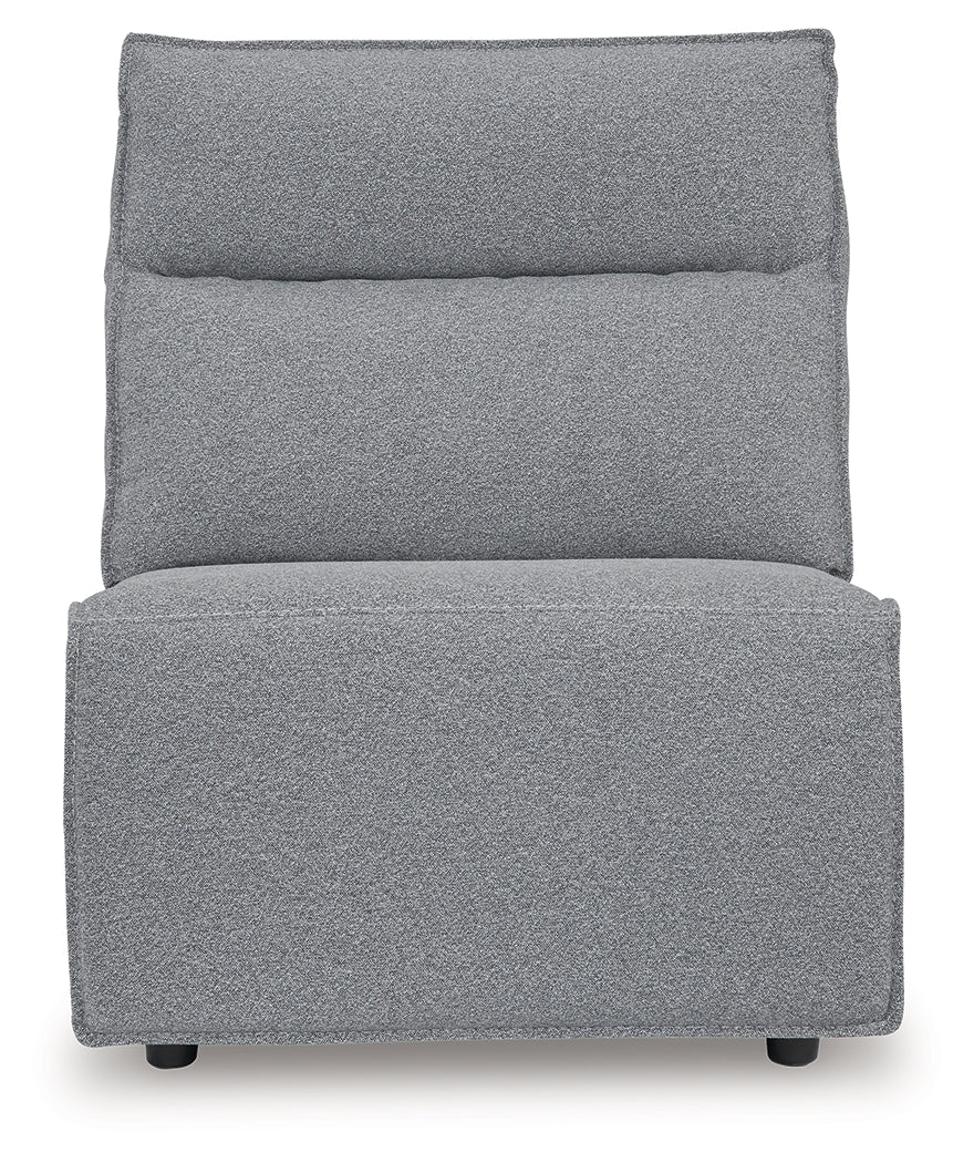 Modmax Salt and Pepper Armless Chair from Ashley - Luna Furniture