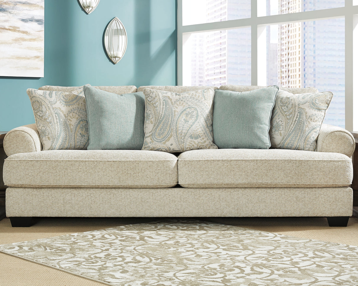 Monaghan Sandstone Sofa and Loveseat from Ashley - Luna Furniture