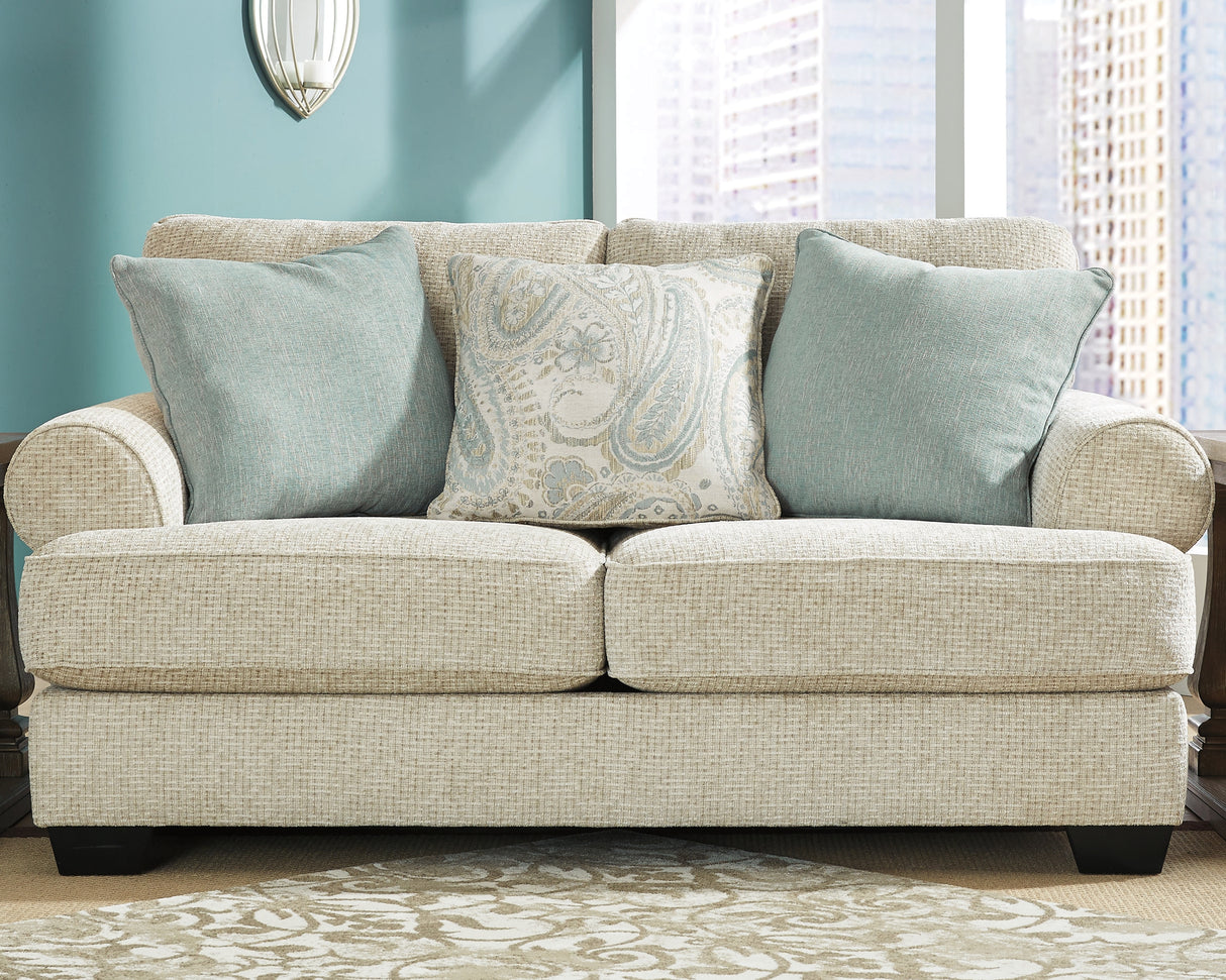 Monaghan Sandstone Sofa and Loveseat from Ashley - Luna Furniture