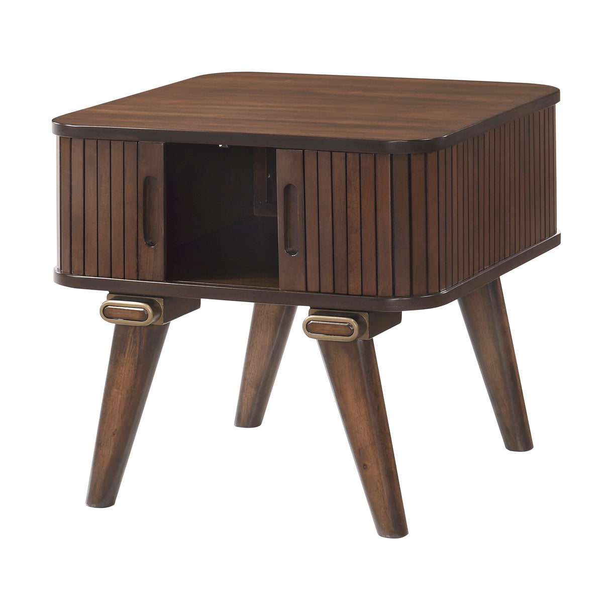 Monroe Walnut End Table from Homelegance - Luna Furniture