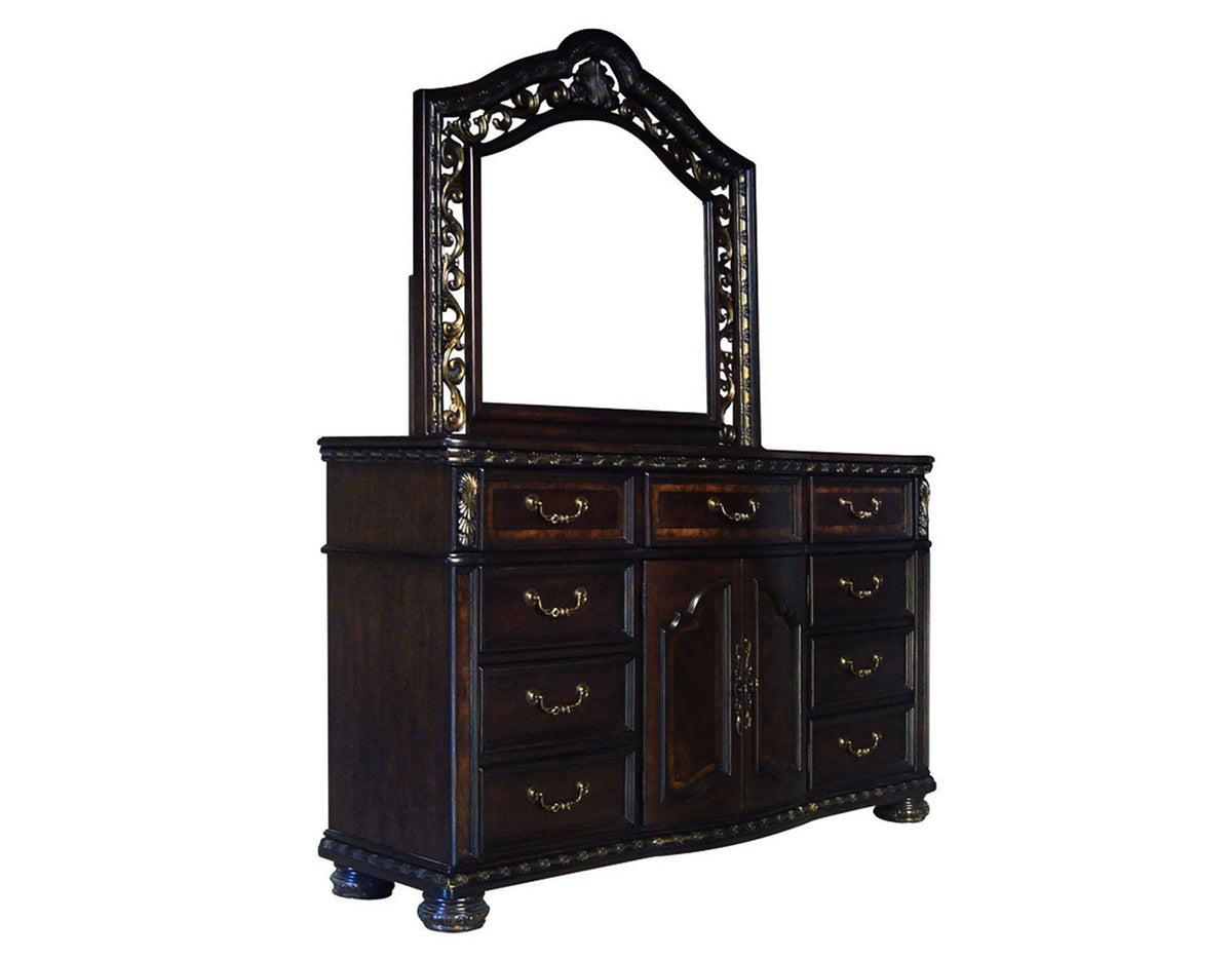 Monte Carlo Cherry Poster Bedroom Set from Steve Silver - Luna Furniture