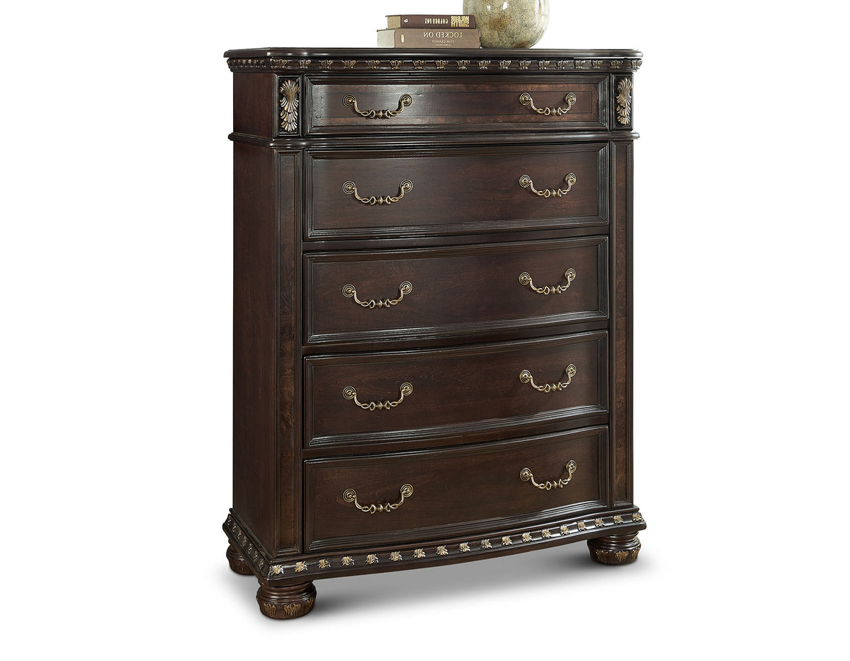 Monte Carlo Cherry Poster Bedroom Set from Steve Silver - Luna Furniture