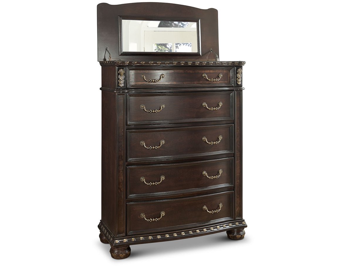 Monte Carlo Cherry Poster Bedroom Set from Steve Silver - Luna Furniture