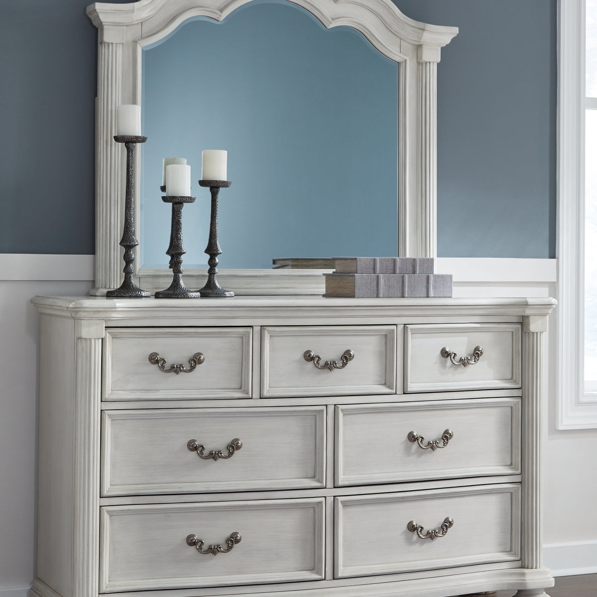 white and grey dresser Baylesford - Dresser - Antique White