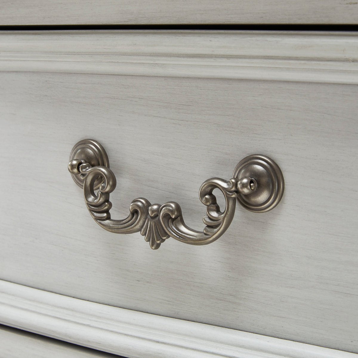 Montelaine Antique White Upholstered Panel Bedroom Set from Ashley - Luna Furniture