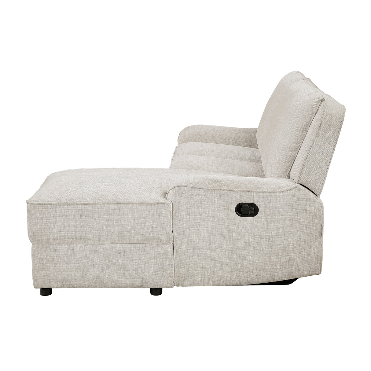 Monterey Beige Chenille Reclining Sectional with Right Chaise from Homelegance - Luna Furniture