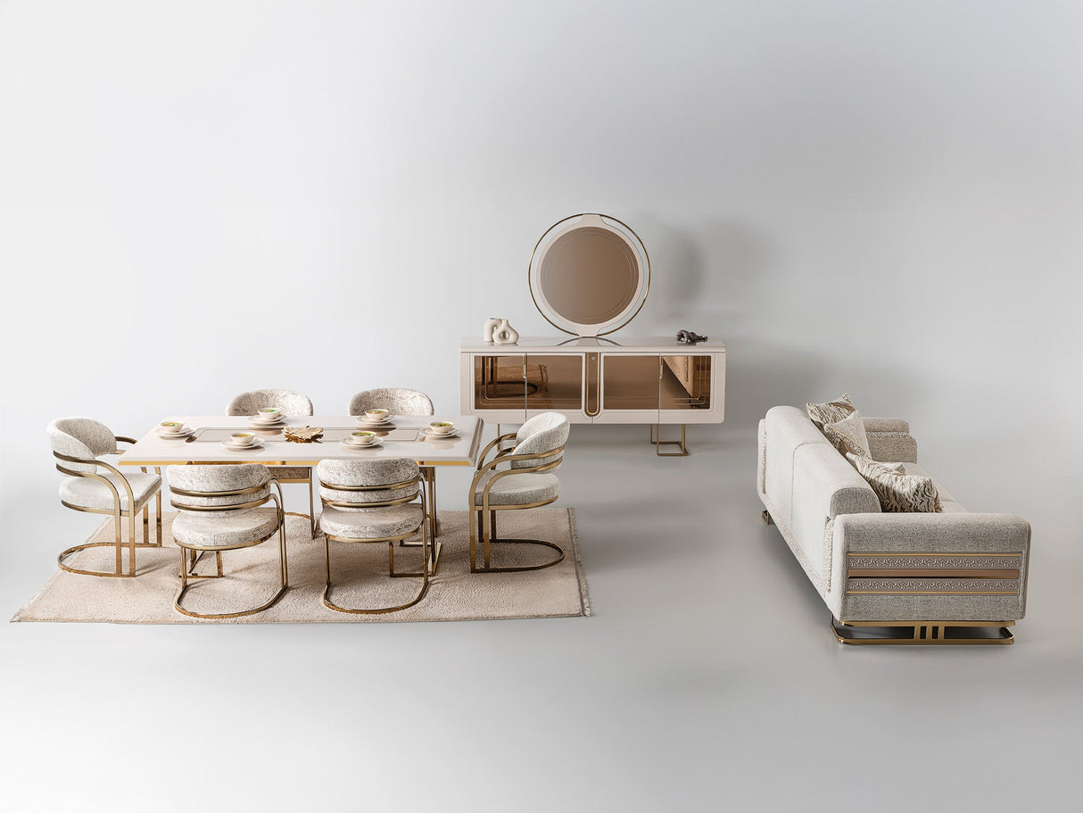 Monza Consol With Mirror from Furnia - Luna Furniture