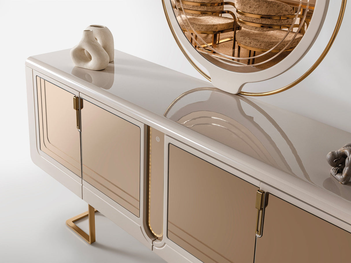 Monza Consol With Mirror from Furnia - Luna Furniture