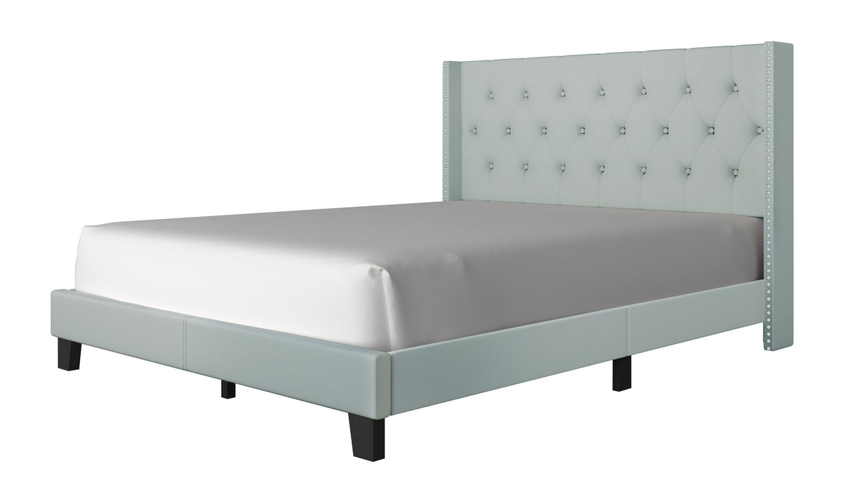 Moonstar Grayish Blue Full Platform Bed from Happy Homes - Luna Furniture