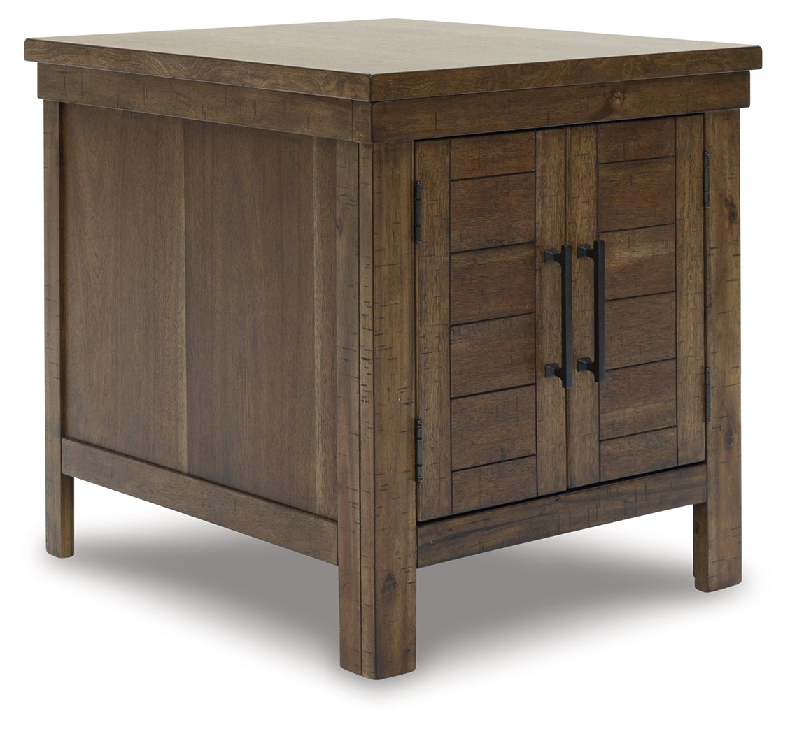 Moriville Coffee Table with 1 End Table in Grayish Brown from Ashley Furniture - Luna Furniture