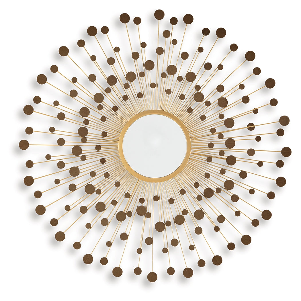 Morwenna Bronze/Gold Finish Accent Mirror from Ashley - Luna Furniture