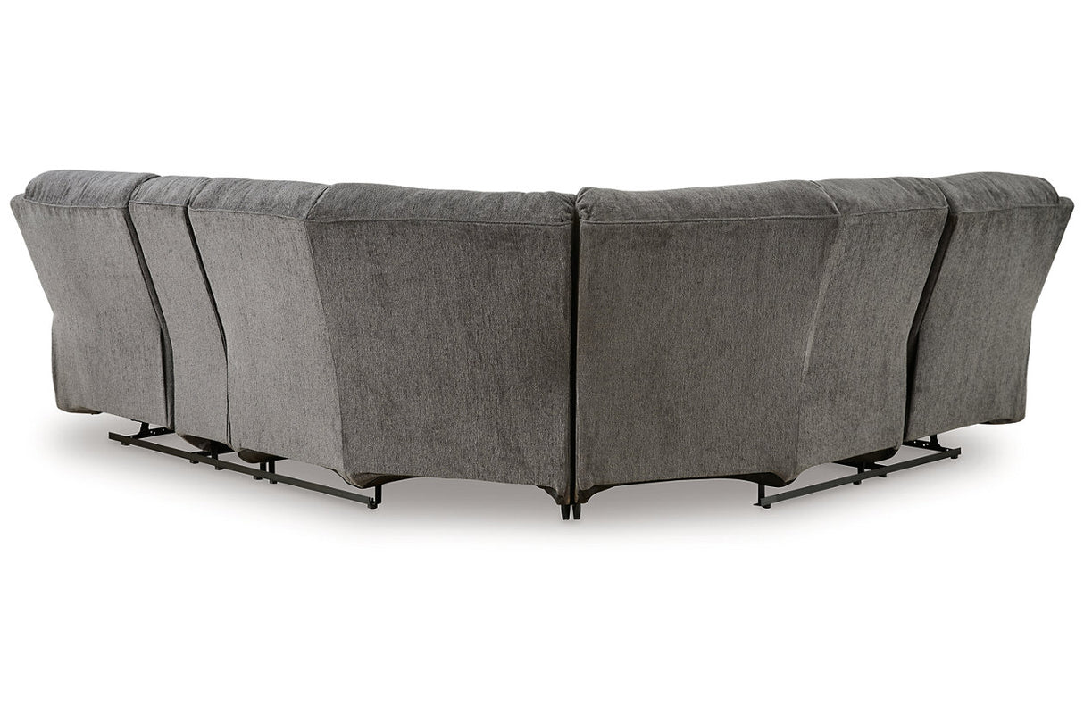 Museum Pewter 2-Piece Reclining Sectional from Ashley - Luna Furniture