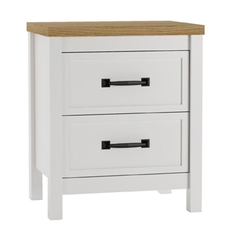 Kerisden White/Brown Nightstand