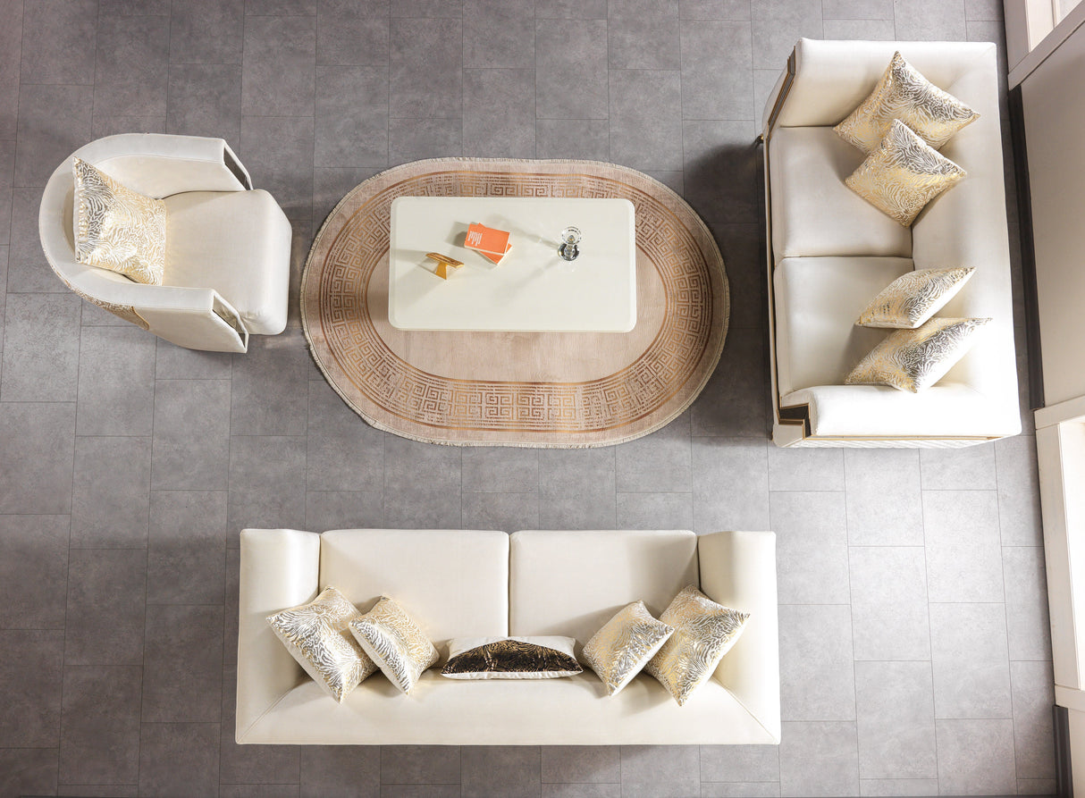 Anica Ivory Coffee Table from Nova Furniture - Luna Furniture