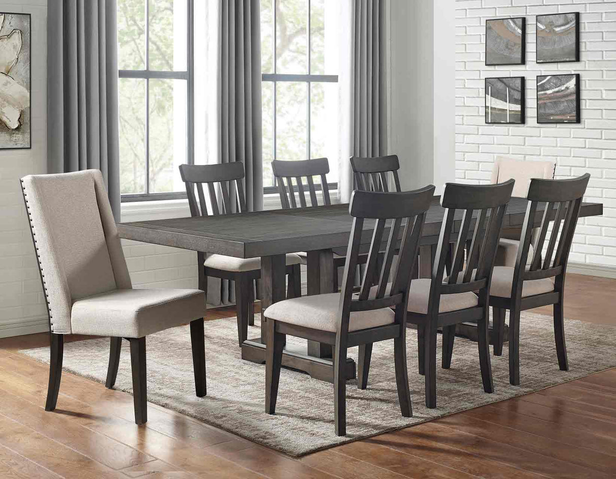 Napa 7-Piece Dining Set(Table, 2 Upholstered & 4 Side Chairs) from Steve Silver - Luna Furniture