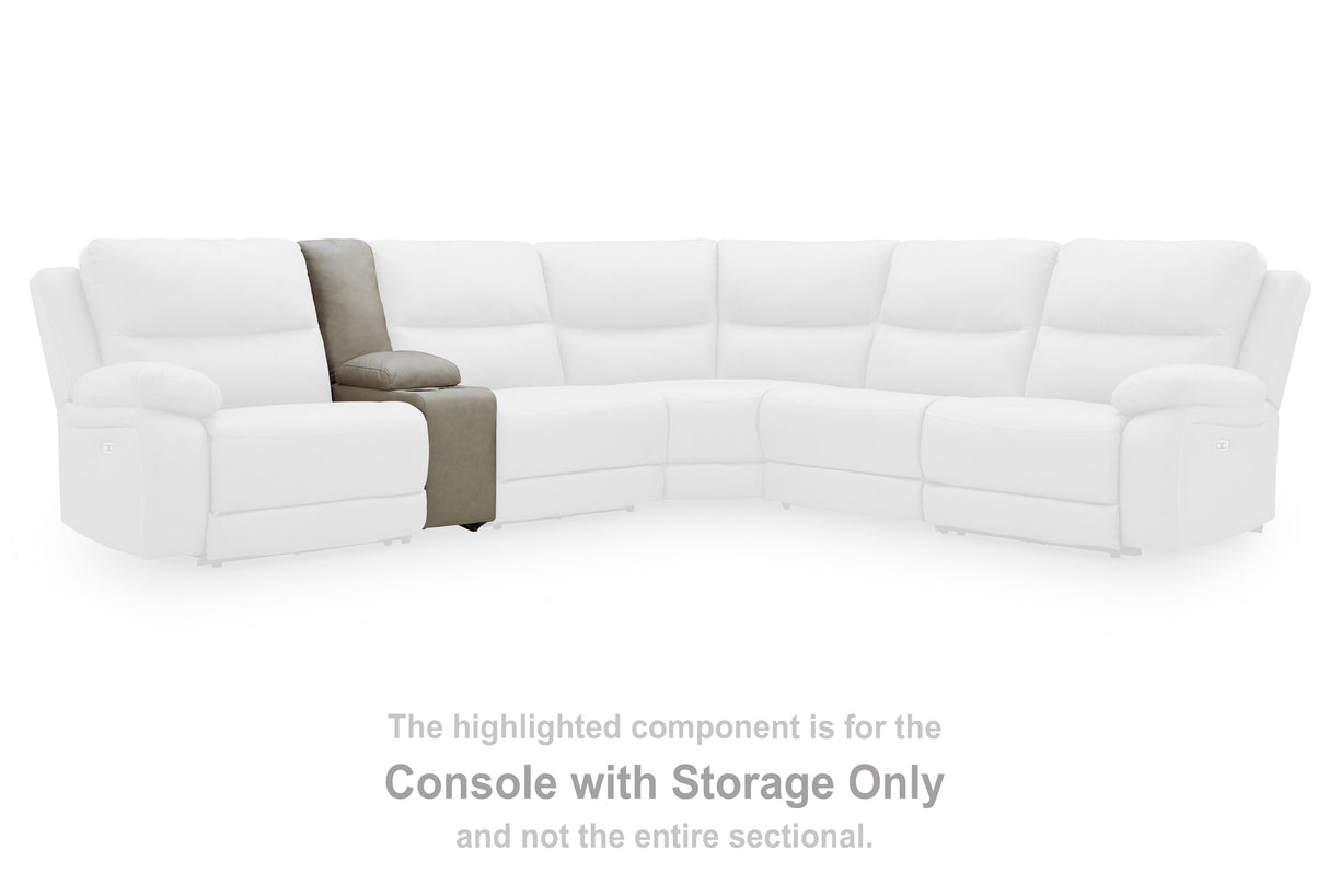 Narwhal Place Pebble Console with Storage from Ashley Furniture - Luna Furniture