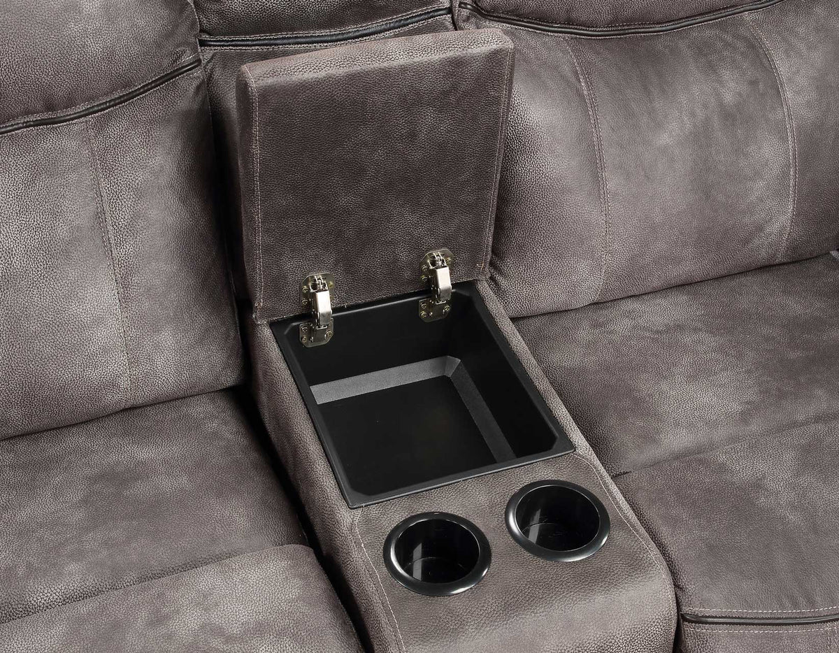 Nashville Gray 3-Piece Reclining Living Room Set from Steve Silver - Luna Furniture