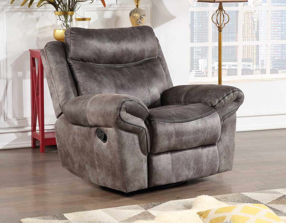 Nashville Gray Swivel Glider Recliner from Steve Silver - Luna Furniture