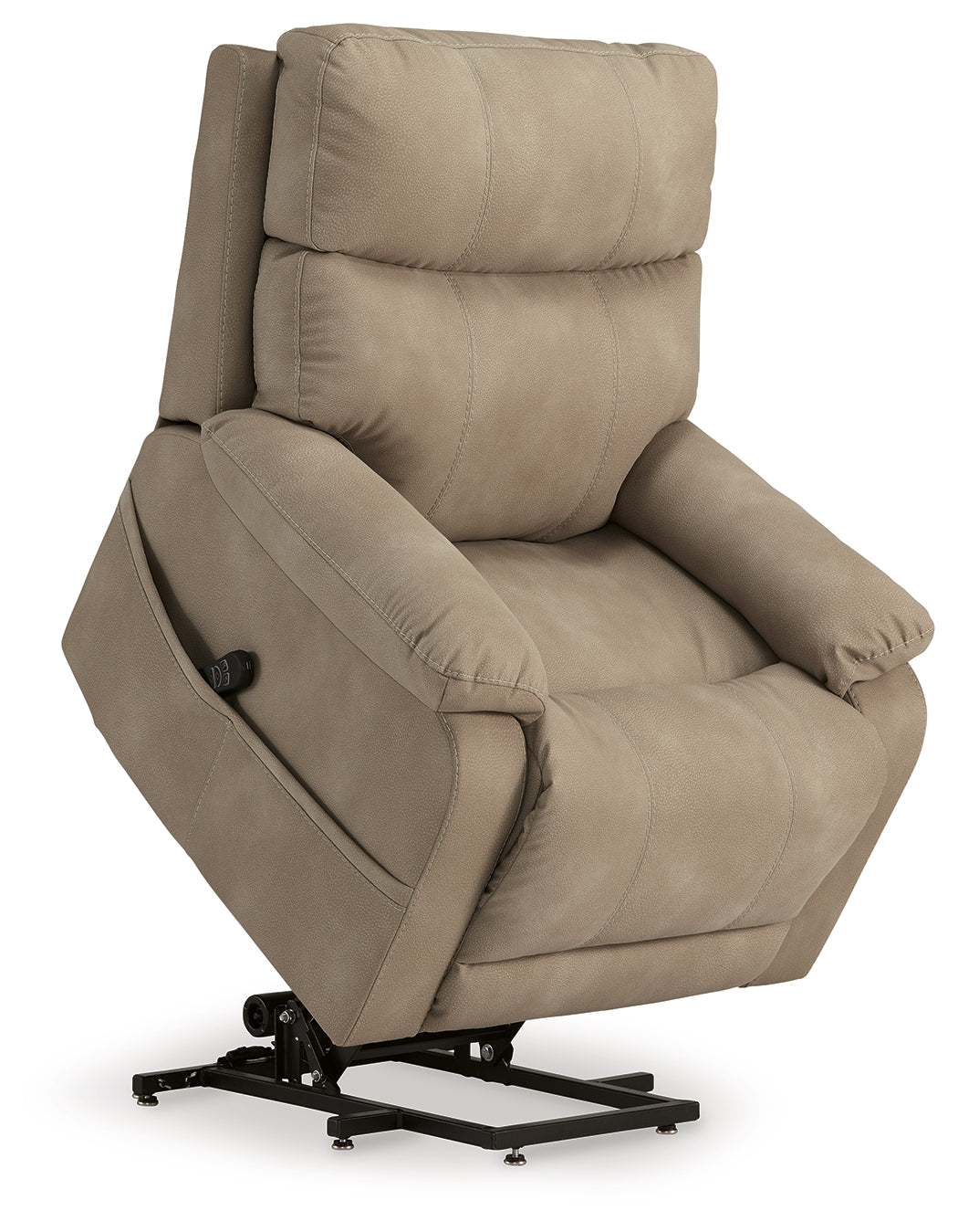 Next-Gen Durapella Sand Power Lift Recliner from Ashley Furniture - Luna Furniture