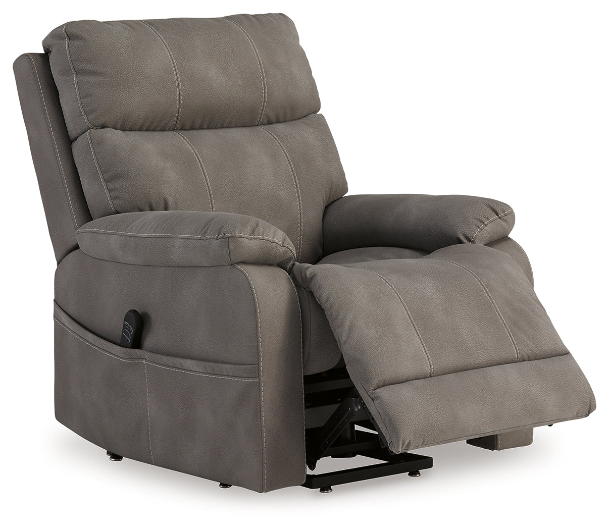 Next-Gen Durapella Slate Power Lift Recliner from Ashley Furniture - Luna Furniture