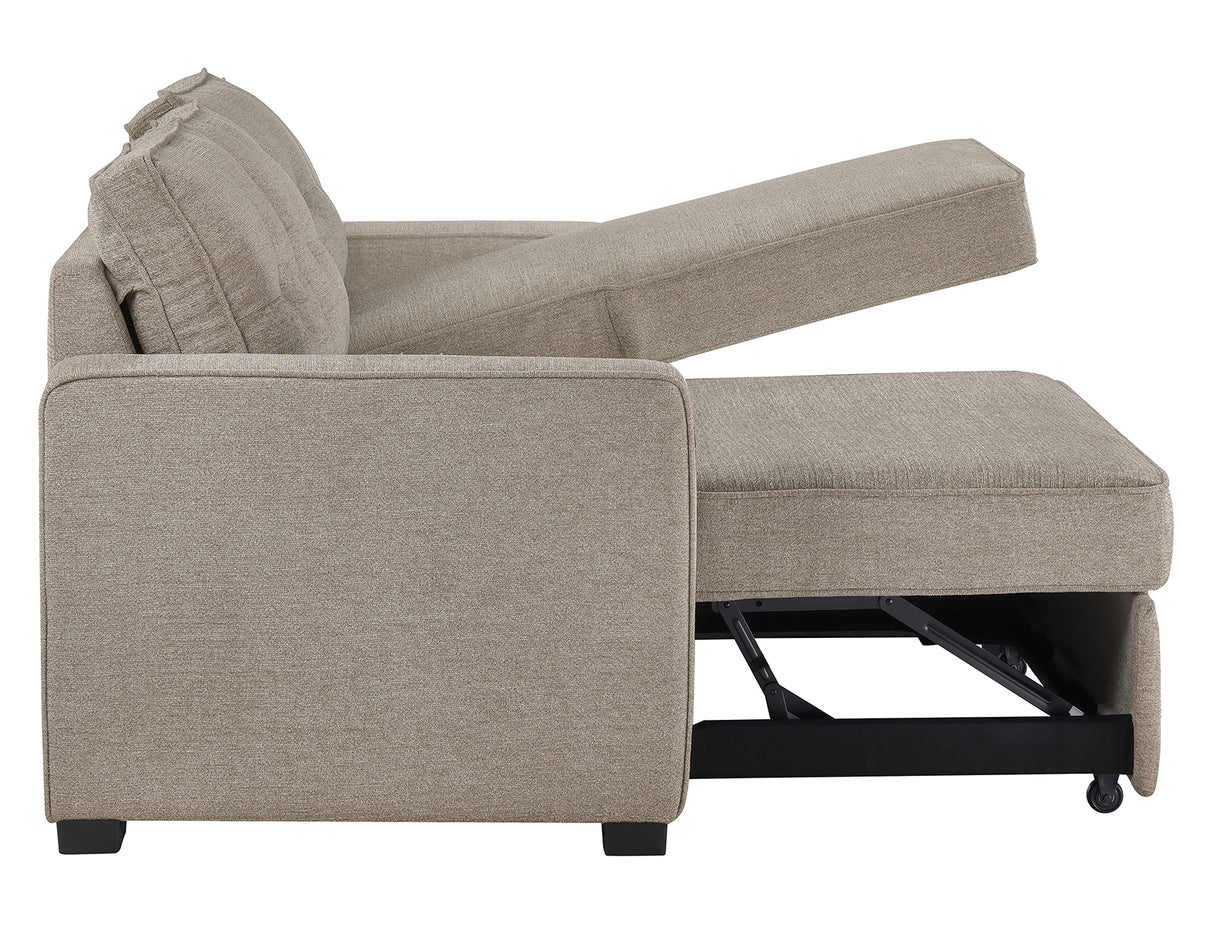 Noah Flippable, Convertible Storage Sleeper Chofa, Tan from Steve Silver - Luna Furniture