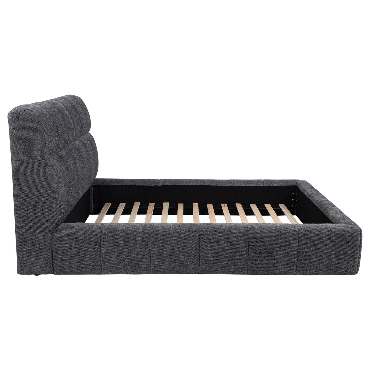 Nollet Gray 48-inch Upholstered California King Platform Bed from Coaster - Luna Furniture