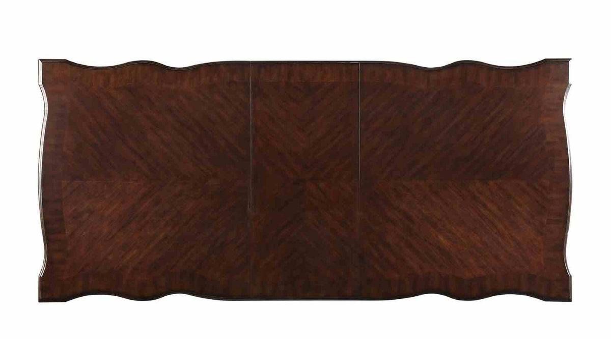Nouvelle Brown Cherry/Espresso 7-Piece Dining Room Set from Furniture of America - Luna Furniture