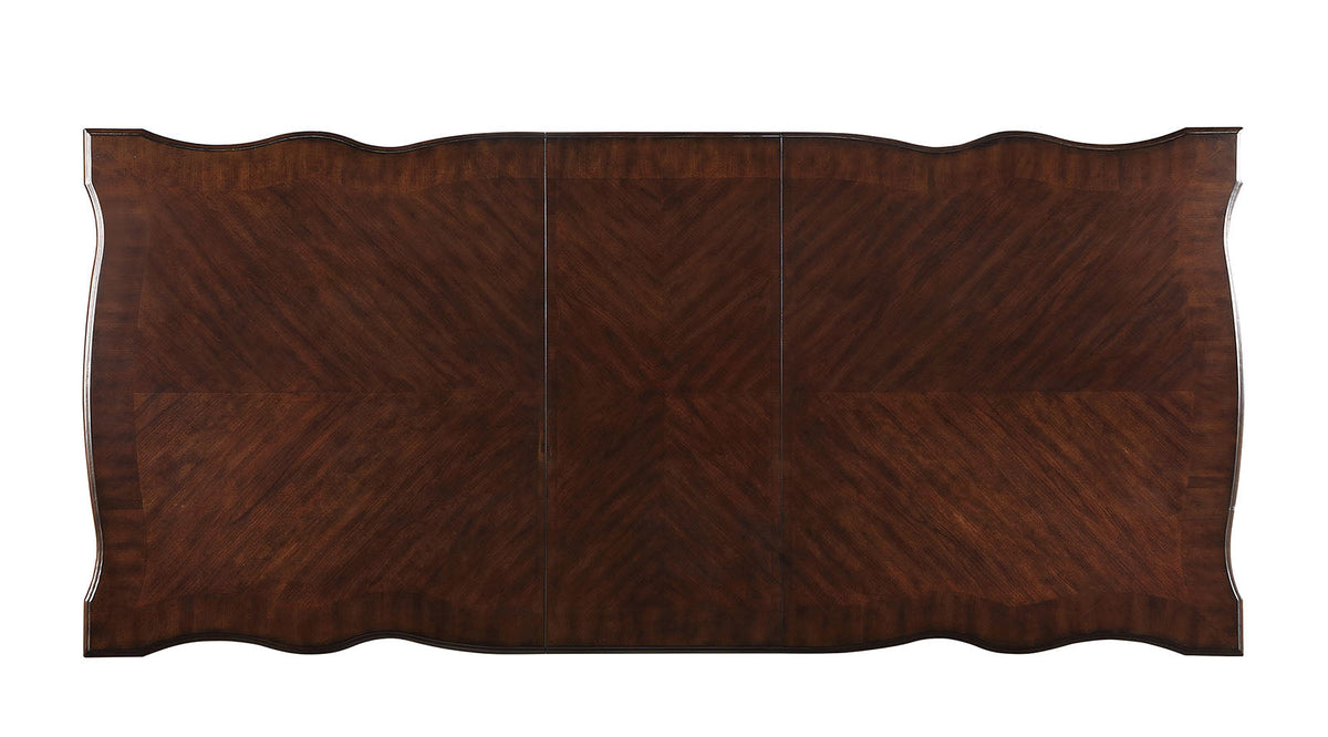 Nouvelle Brown Cherry/Espresso Traditional Expandable Dining Room Set from Furniture of America - Luna Furniture