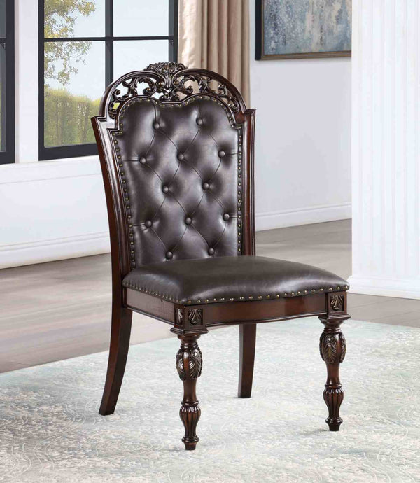 Nouvelle Brown Cherry/Espresso Side Chair