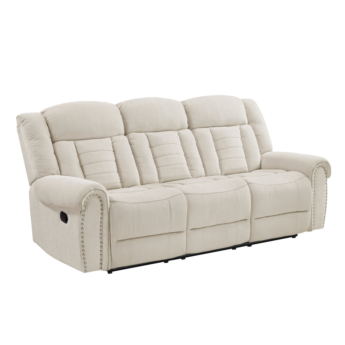 Nutmeg Beige Double Reclining Sofa from Homelegance - Luna Furniture