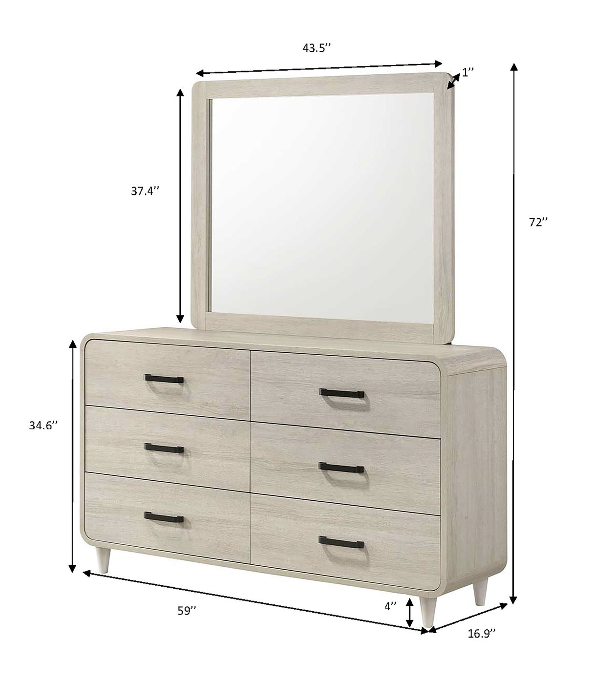 Nyomi White Upholstered Bedroom Set from Crown Mark - Luna Furniture