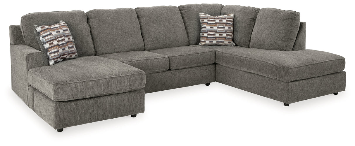 O'Phannon Putty 2-Piece Sectional with Ottoman from Ashley - Luna Furniture