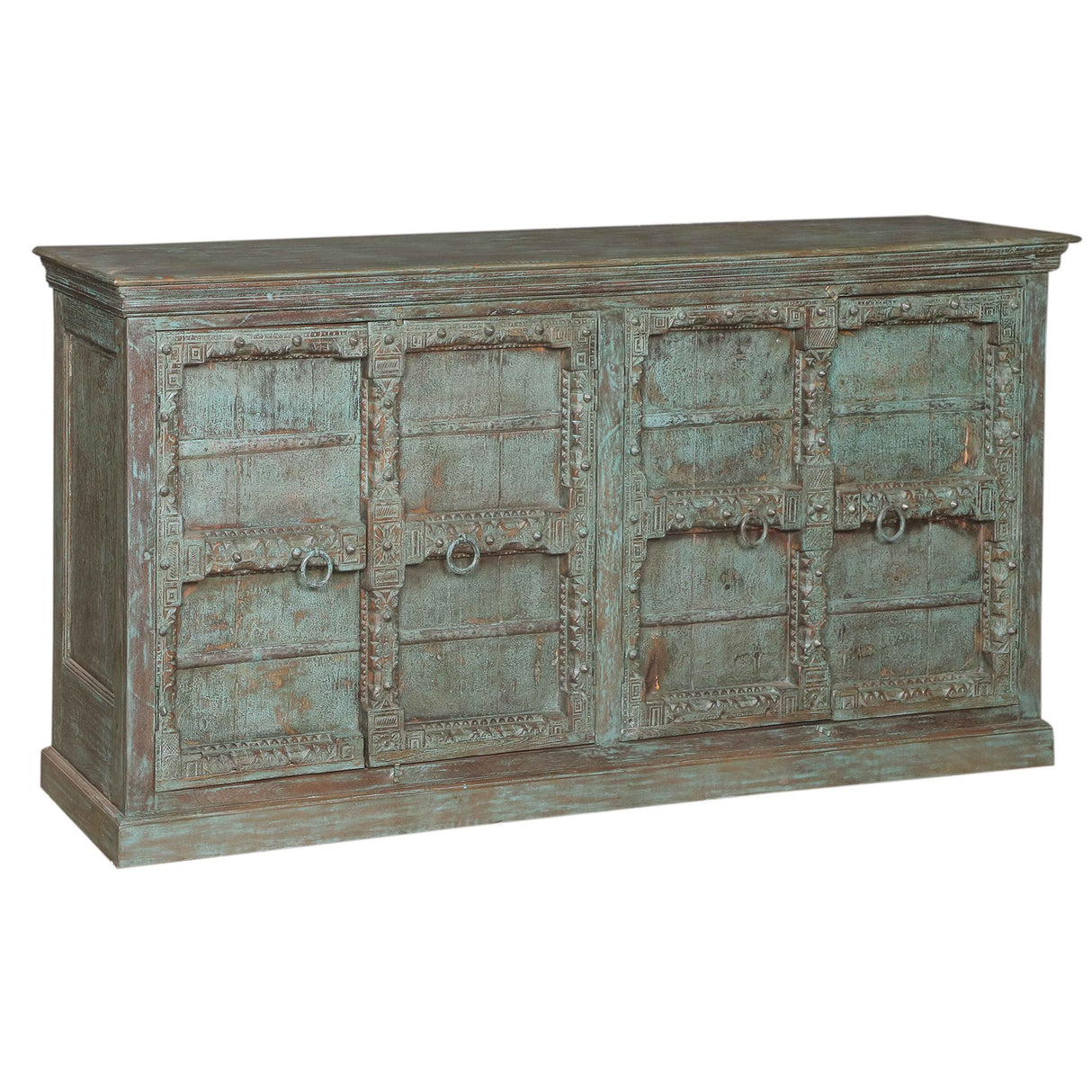 Solid Wood Sideboard with Hand Carved Door Panels from Home Trends & Design - Luna Furniture