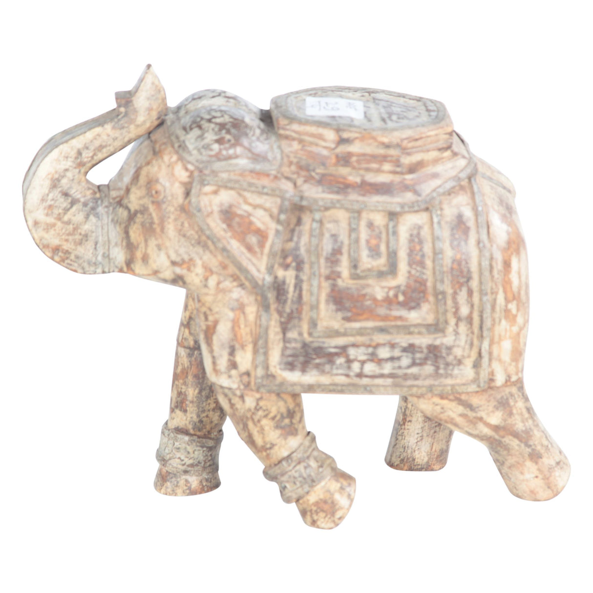 Wooden Elephant Figurine